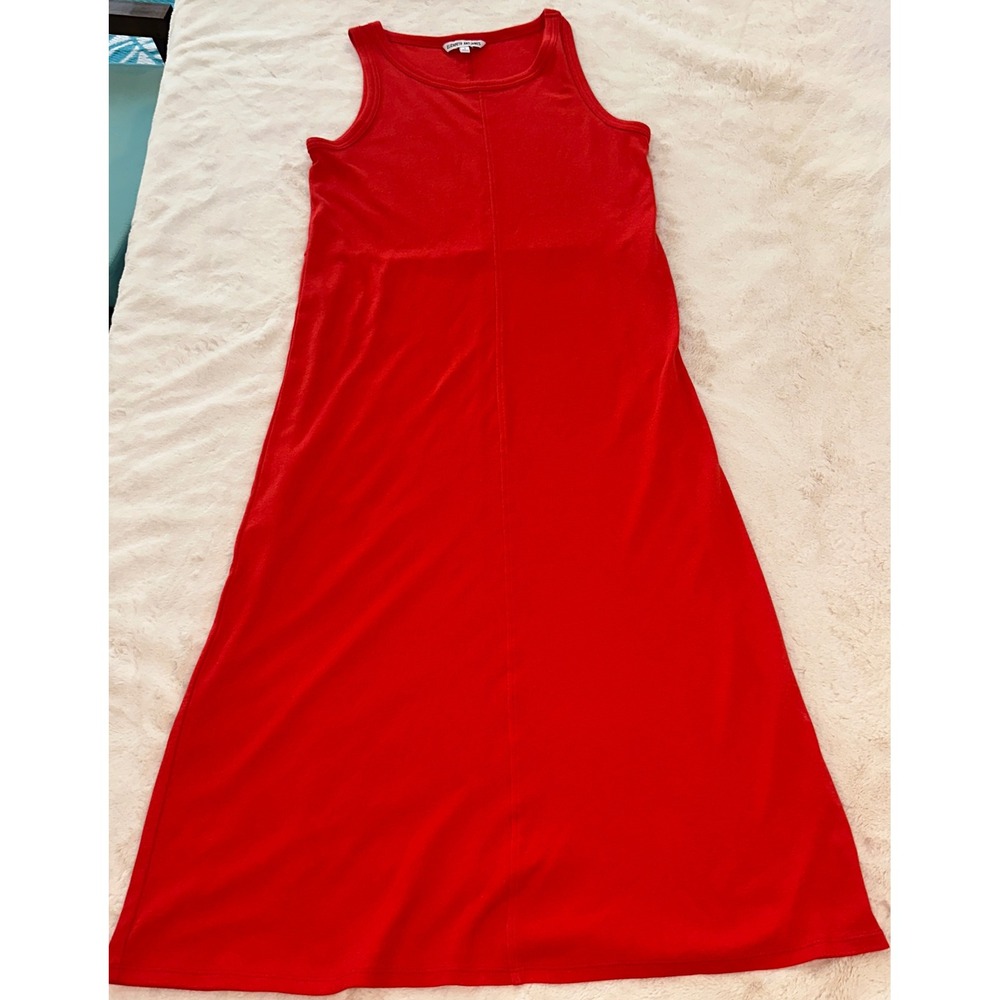 Elizabeth and James Red Cotton Sleeveless Midi Tank Dress Womens Small RN73277 - Picture 2 of 8